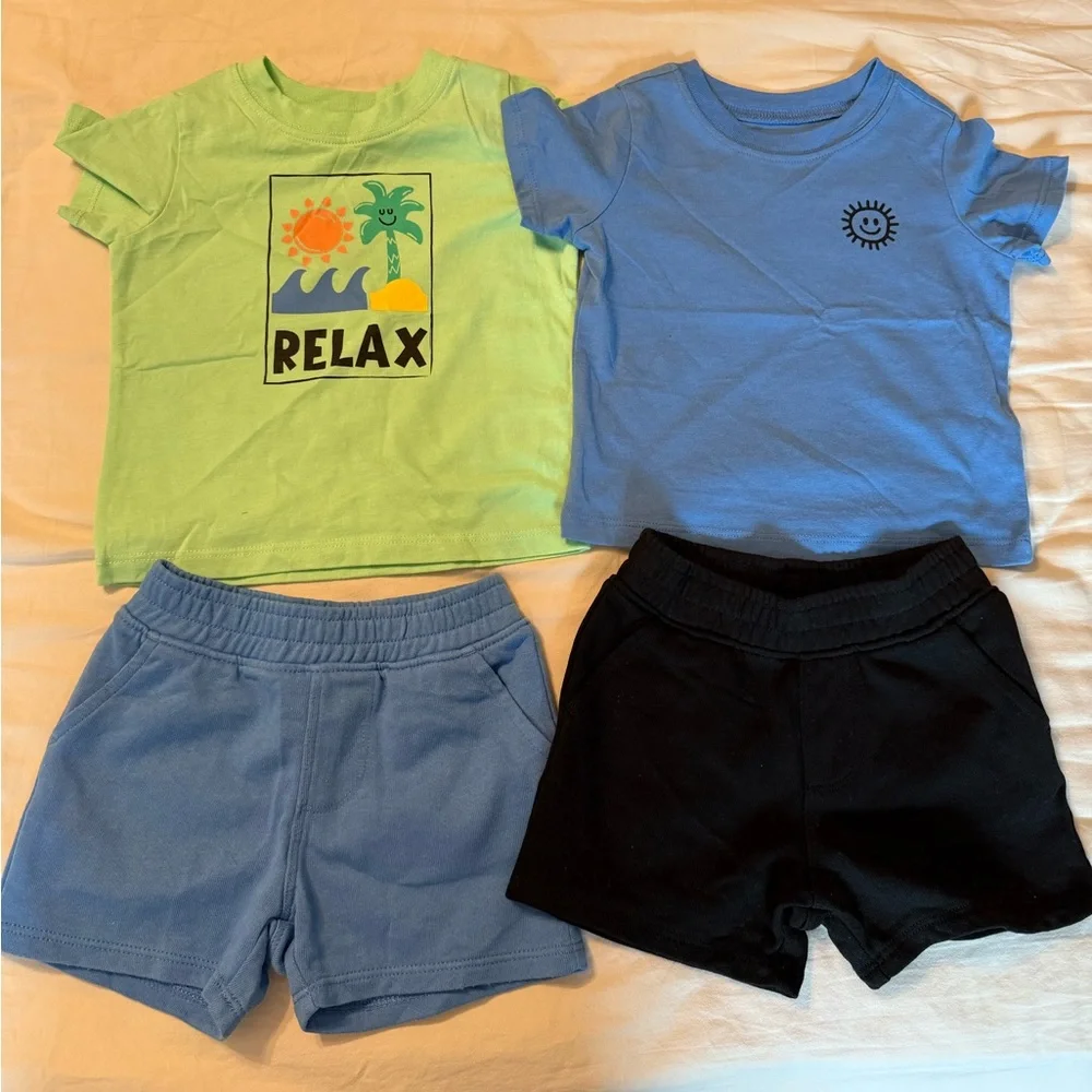 12M Boy summer bundle with T-shirts and shorts sets - Picture 5 of 10
